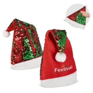Two-tone sequin Christmas hat - LT90272 (gadzety reklamowe)